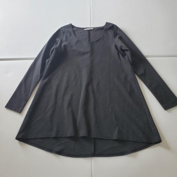 Bryn Walker Tunic Dress Womens Medium Long Sleeve High Low Made in USA Italian - Picture 1 of 8